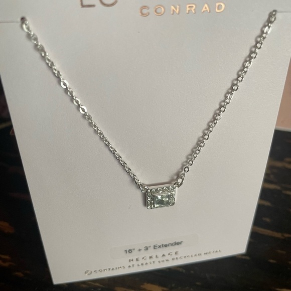 LC Lauren Conrad Silver Crystal Pendant Necklace,Women’s necklace. - Picture 3 of 8